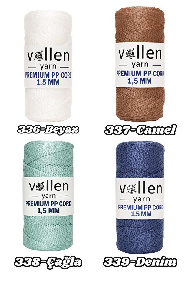 600m Polyester Makrome Ipi, Supla Ipi, Çanta Ipi, Bileklik Ipi,makrame,siyah 1.5mm-400gr - 7