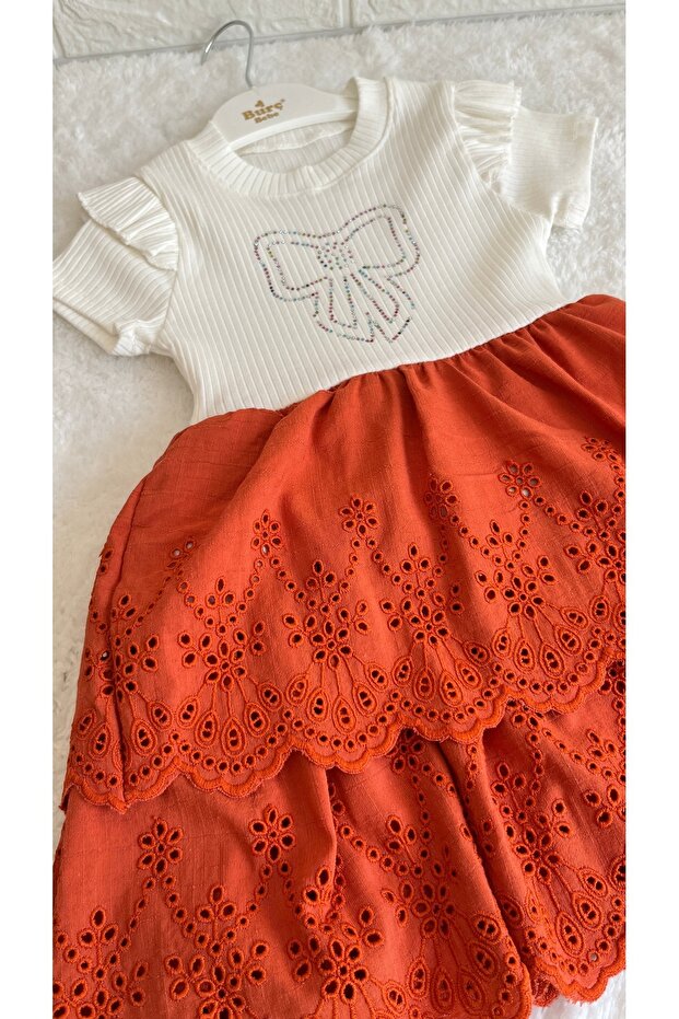 Kız Çocuk Fisto Etekli Elbise - 1