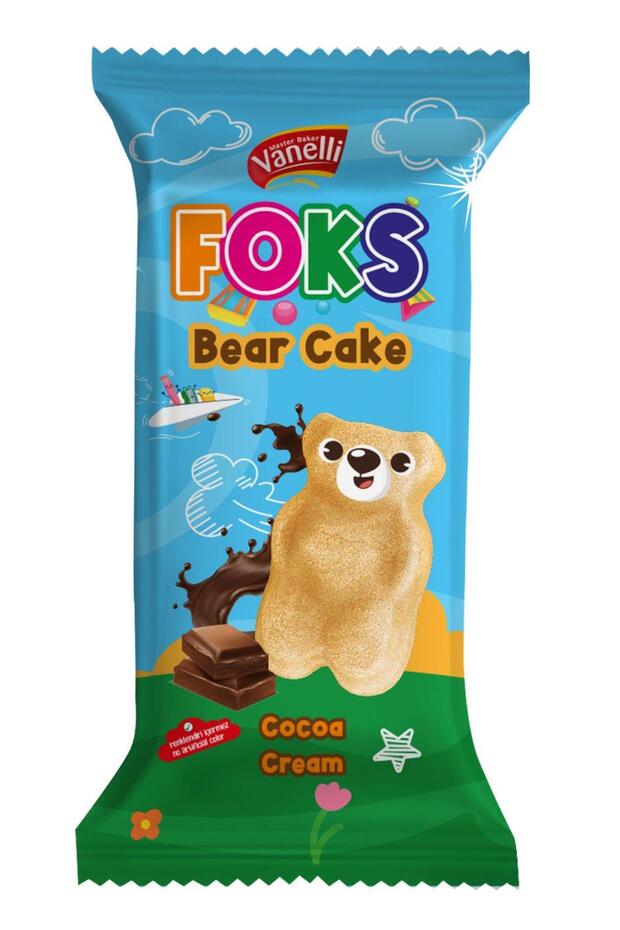 Fox Bear Cake Cocoa Cream Milk Cake 40Gr(1 Box)