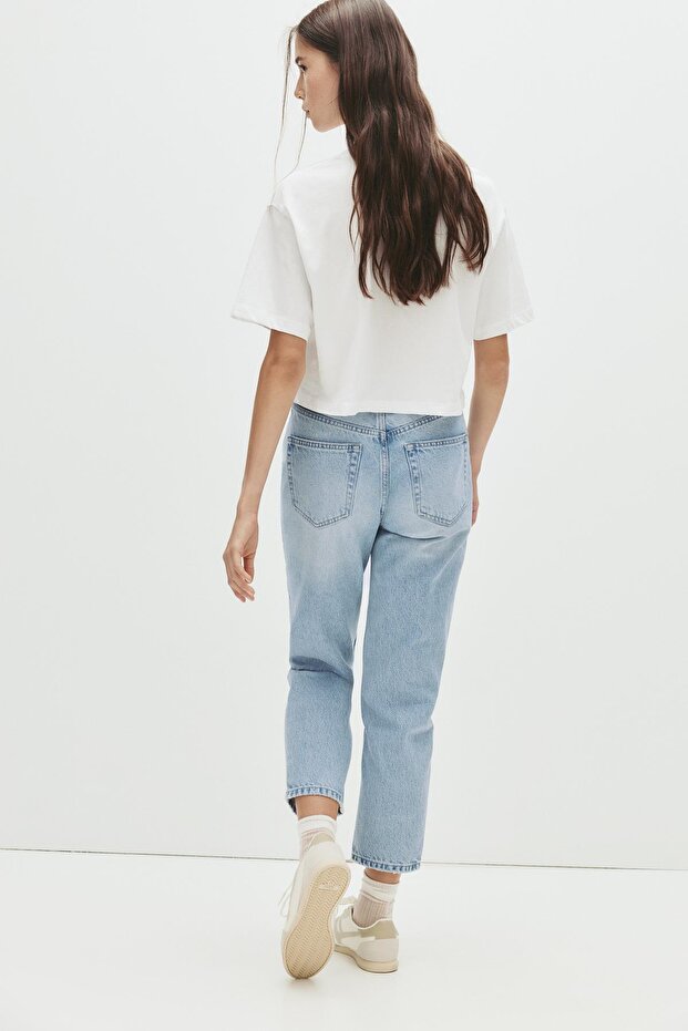 Mom fit yüksek bel jean - 4