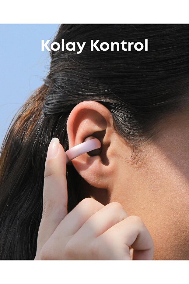 Soundcore AeroClip Bluetooth Kulaklık, 4 Yapay Zeka Destekli Mikrofon, Pembe - A3388 - 6
