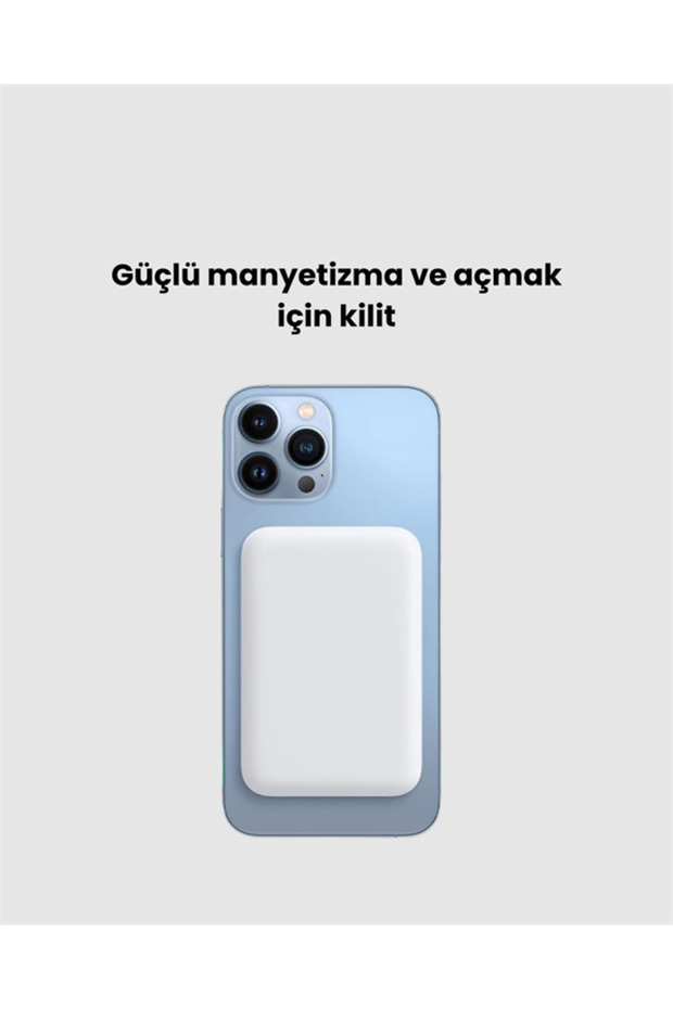 MagSafe Manyetik Powerbank – iPhone İçin Hızlı, Kablosuz ve Güvenli Şarj - 2