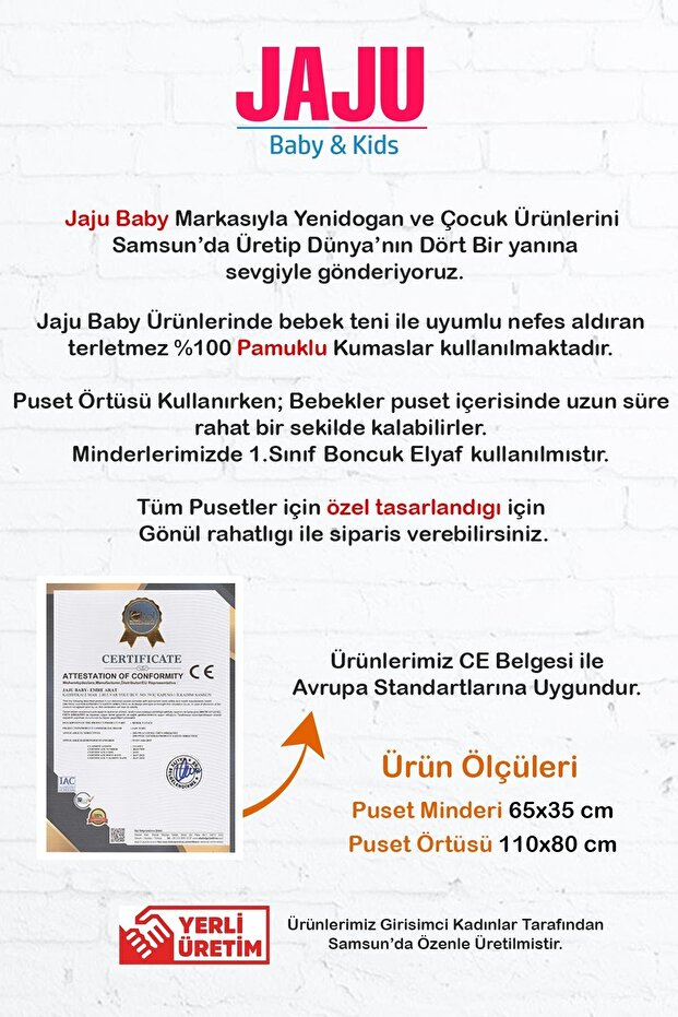 Çift Taraflı Puset Örtüsü ve Puset Minderi– Konforlu, Şık ve Fonksiyonel! - 4