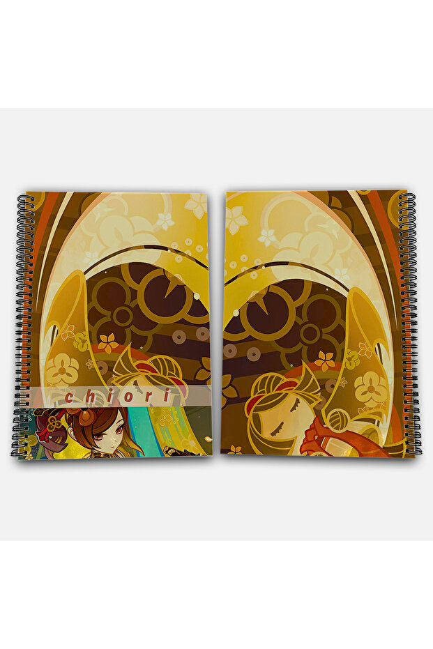 Genshin Impact Chiori Unlined A4 School Notebook 72 Sheets Model 3 - 1