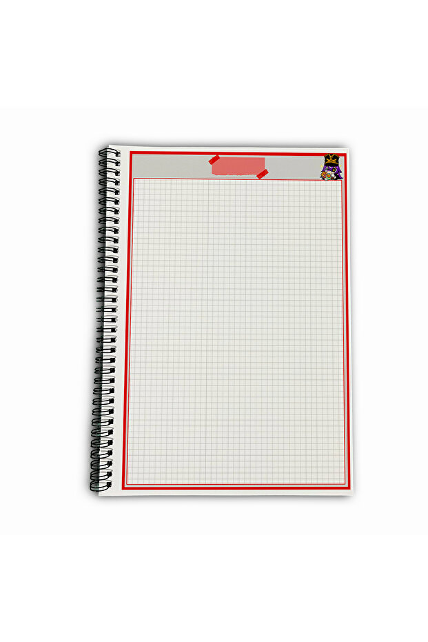 Genshin Impact Chevreuse Checkered A4 School Notebook 72 Sheets Model 1 - 5