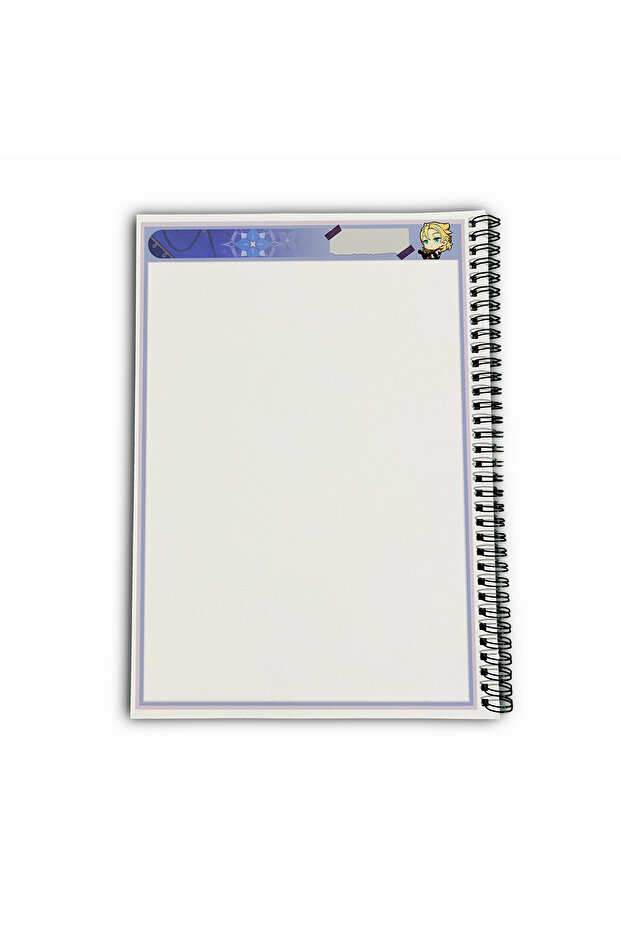 Genshin Impact Albedo Unlined A4 School Notebook 72 Sheets Model 3 - 6