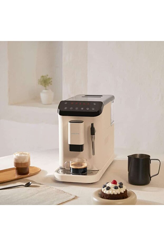 Automatic espresso machine with grinder, CREATE, Thera Matic Touch, cream - 5