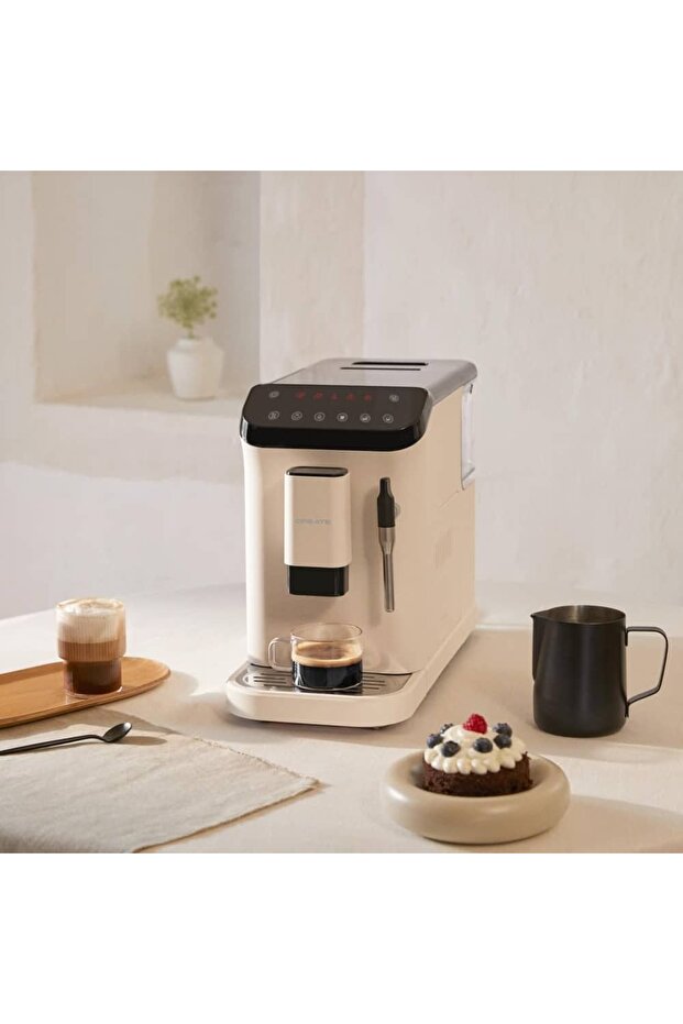 Automatic espresso machine with grinder, CREATE, Thera Matic Touch, cream - 2