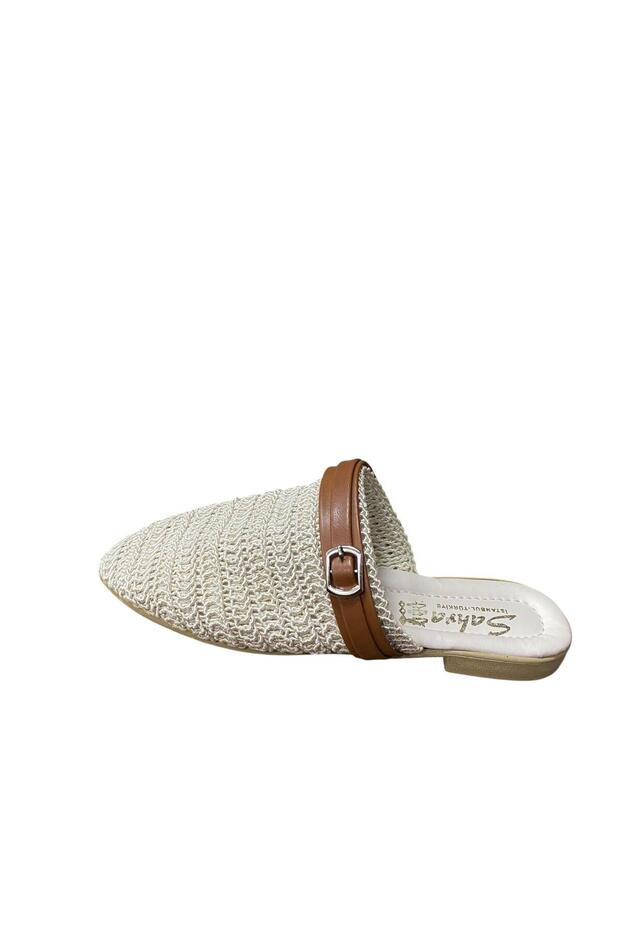 Women's Knitwear Stoned Closed Front Slippers