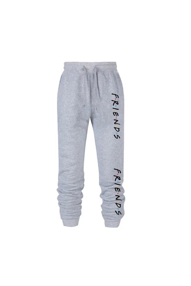 Gray Friends Printed Women's Unisex Sweatpants