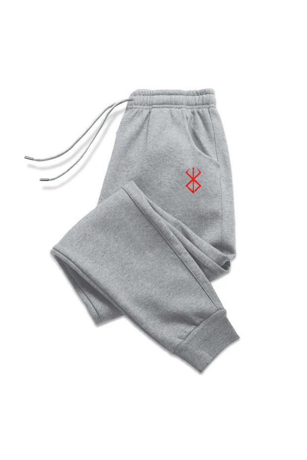 Gray Berserk Printed Women's Unisex Sweatpants