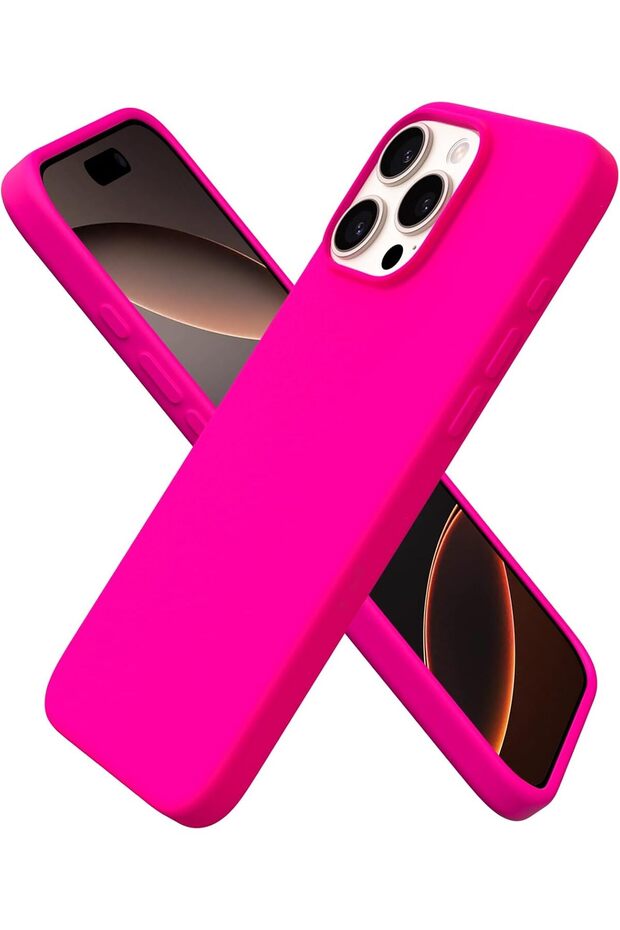 ORNARTO Compatible with iPhone 16 Pro Max Case 6.9", Slim Liquid Silicone 3 Layers Soft Gel Rubber S