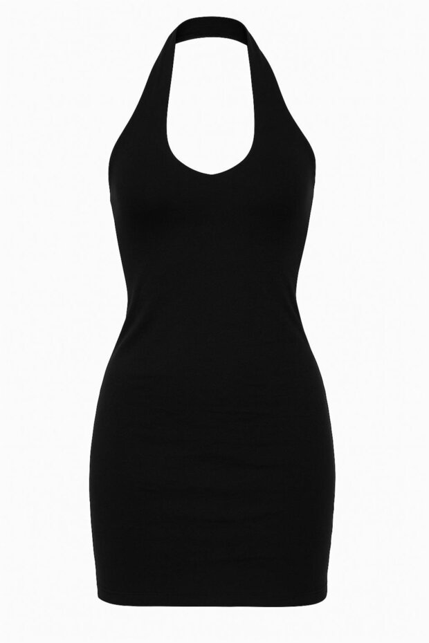 Sırt Dekolteli Mini ELBİSE - 1