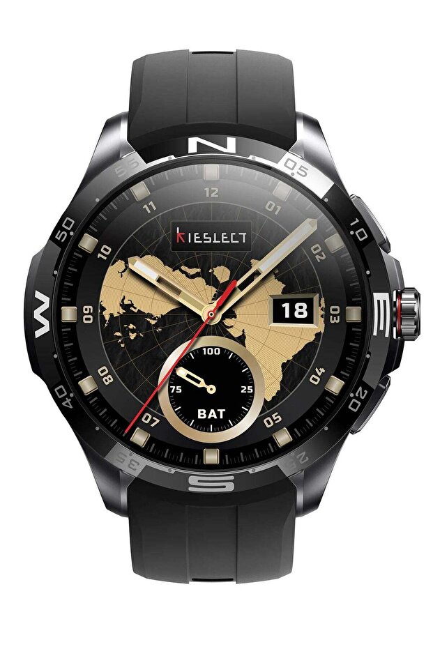 Actor new Smartwatch with Stunning Ceramic Bezel - Black