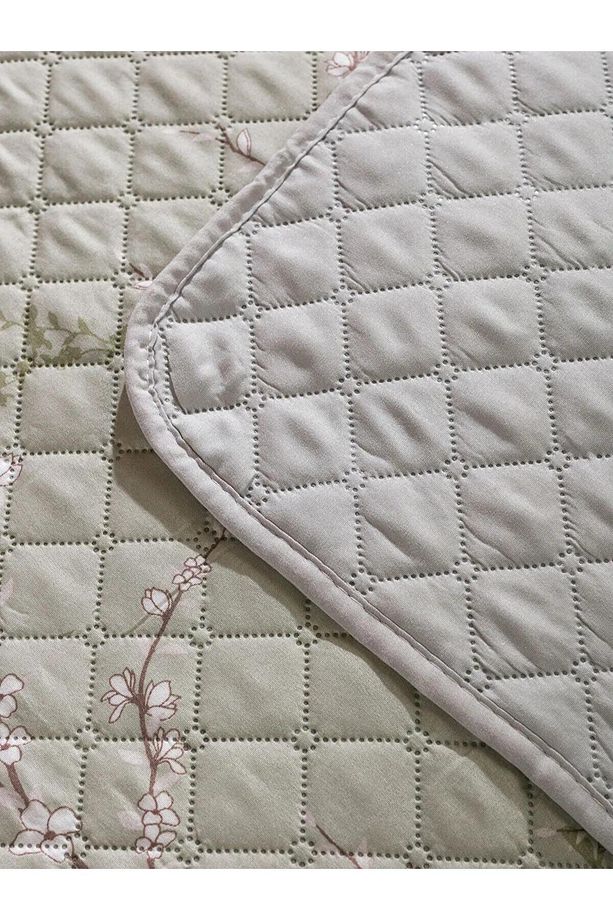 LCW HOME Çiçekli Çift Kişilik Yatak Örtüsü 200x220 cm (W5) - 4