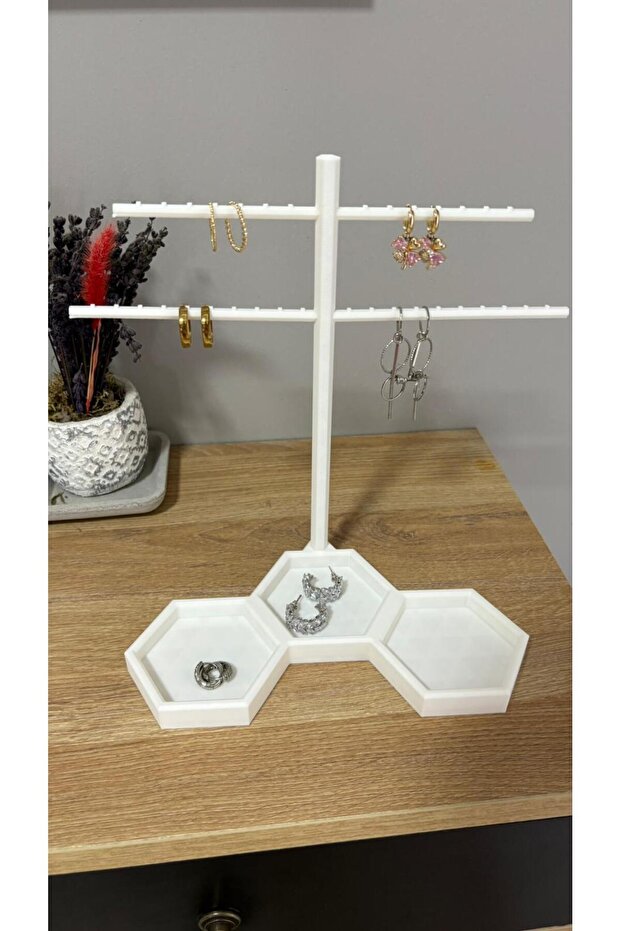 Earrings - Accessory Stand White - 3