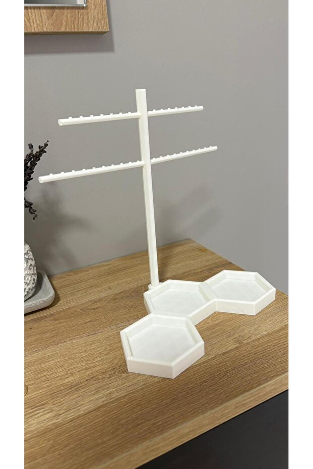Earrings - Accessory Stand White - 2