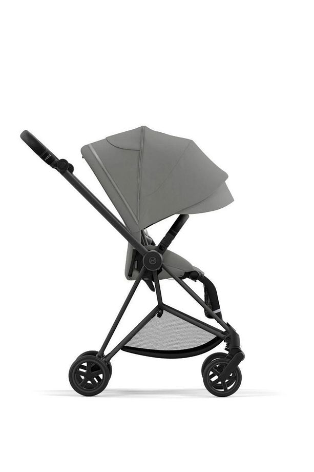 Mios Matt Black Mirage Grey Tek Elle Katlanabilen Çift Yönlü İkonik Lüks Bebek Arabası - 2