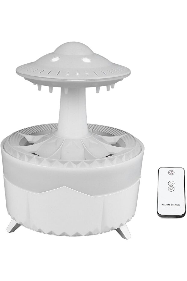 7-Color Rain Cloud Humidifier with Essential Oil Diffuser - 1