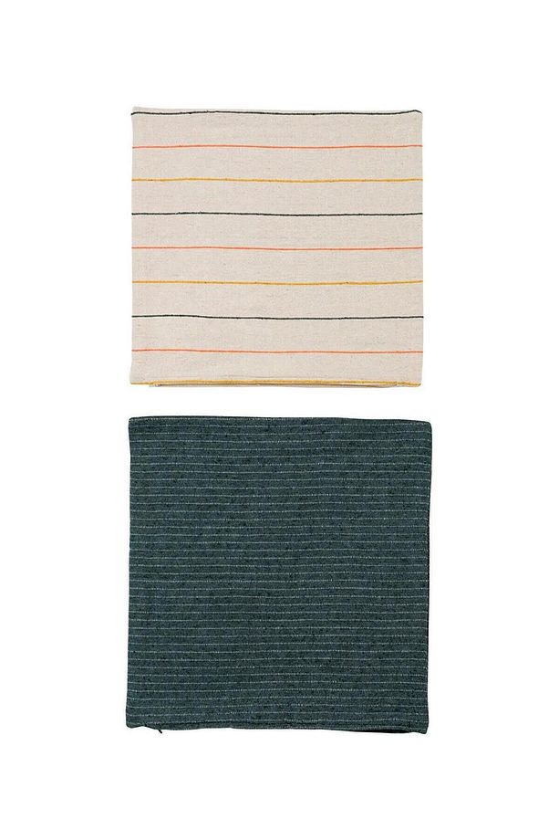 LCW HOME Çizgi Desenli Kırlent Kılıfı 2'li 45x45 cm (W5) - 5
