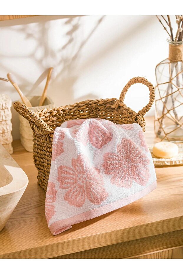 Lcw Home Flower Embroidered Face Towel 50X80 cm (W5)