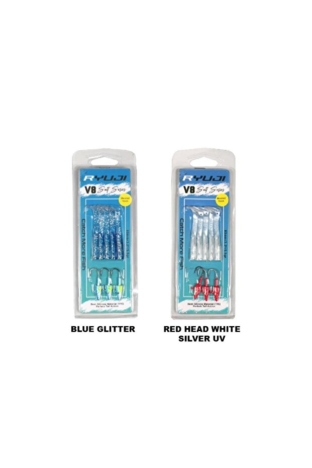 V8 8cm 5.5g LRF Silikon Yem Chartreuse Glow - 5