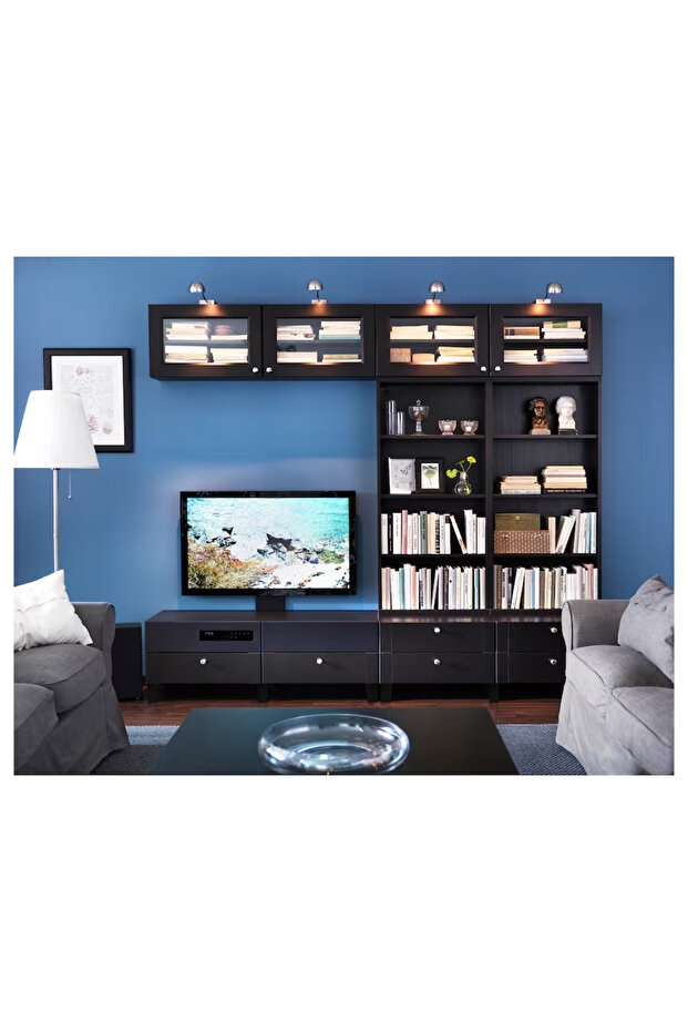 مصباح أرضي فضي/أبيض - 8