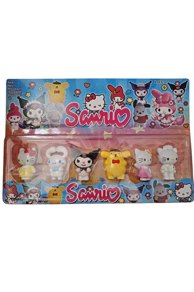 Hello Kitty 6'lı Figür Seti - 1