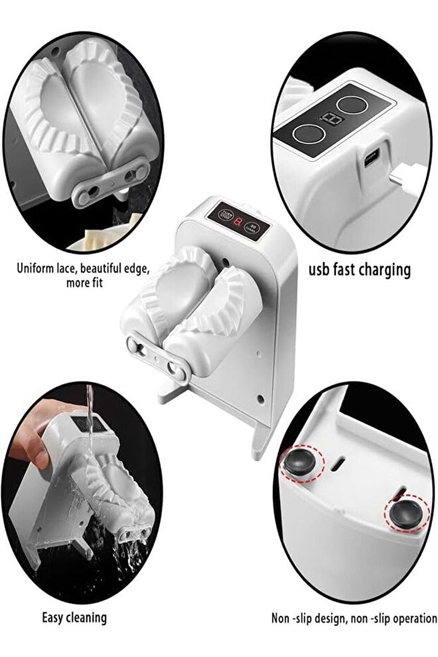 Electric Dumpling Machine, Automatic Kitchen Mold with 2 Gear Modes - 3