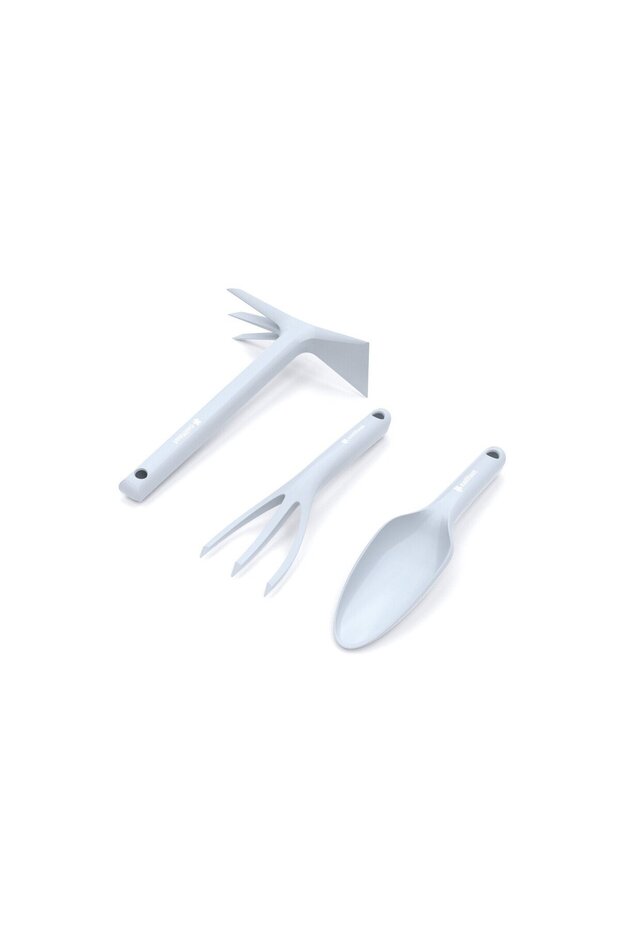 Set 3 unelte pentru gradina BASIC - pastel - 1