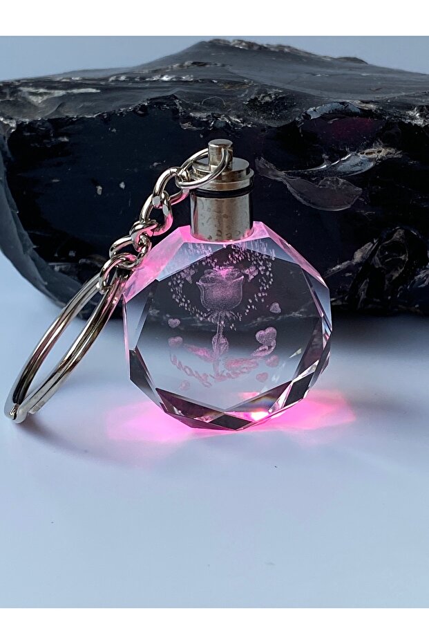 Keychain Rose Figured Lighted Model - 3