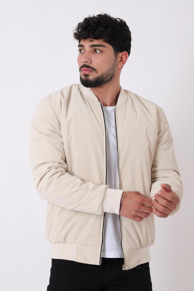 College Collar Elastic Waist Seasonal Coat Bl 1705_60298