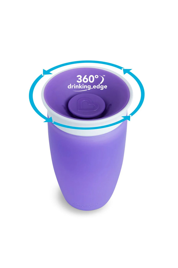 Mucize 360° Alıştırma Bardağı 12 Ay+ 296 ml Mor - 4