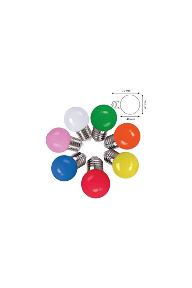 2W Gece LED Top Ampul E27 - 3
