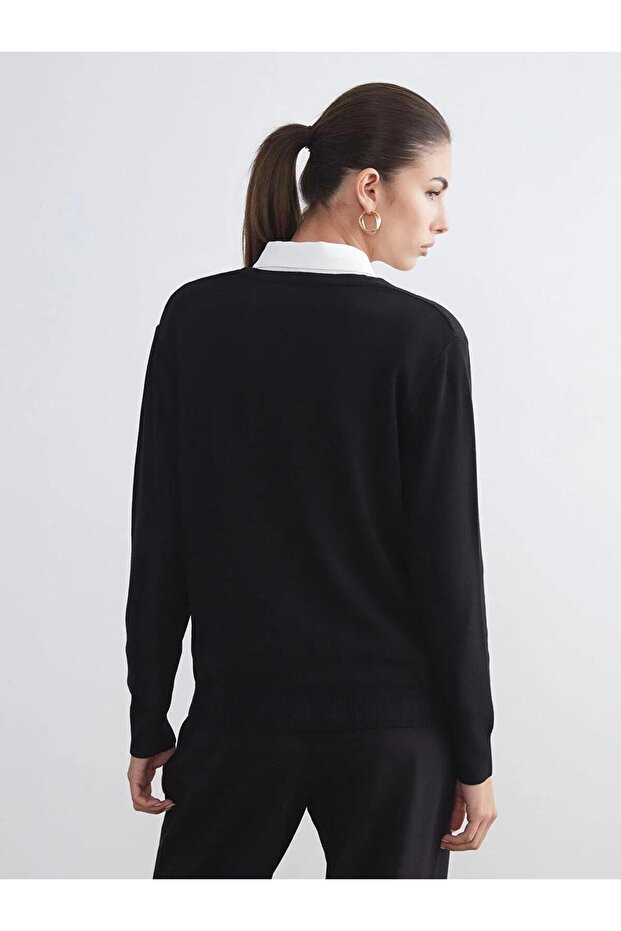 LCWAIKIKI Classic Kadın Triko Hırka (W5) - 4