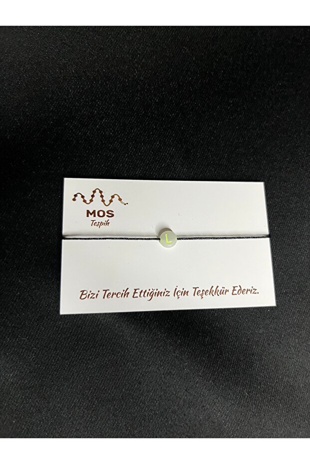 Letter L Adjustable Drawstring Luck Bracelet - 2