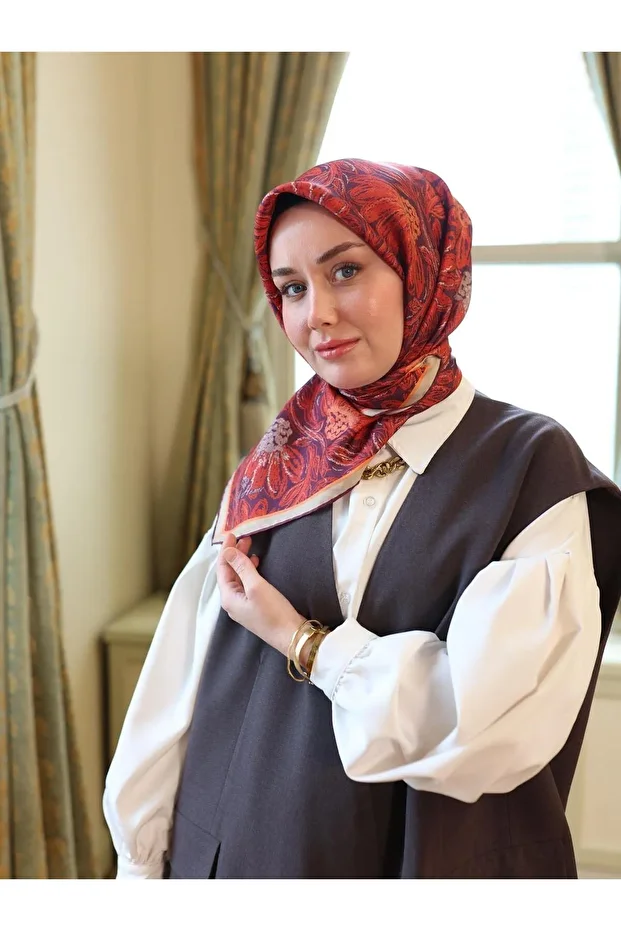 Twill İpek Eşarp 11458-01 - 5