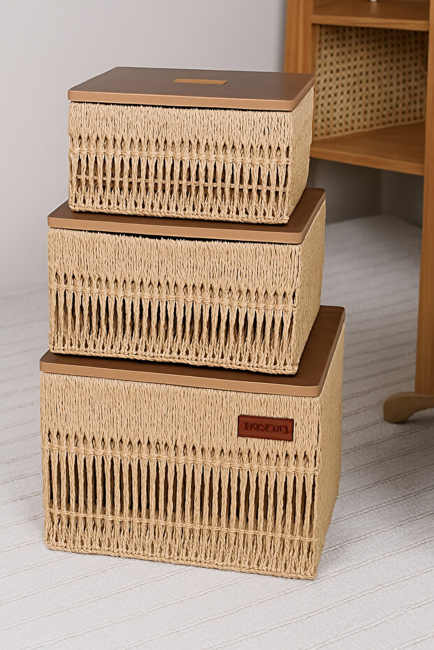 طقم سلات تخزين متعدد الاستخدامات - 3