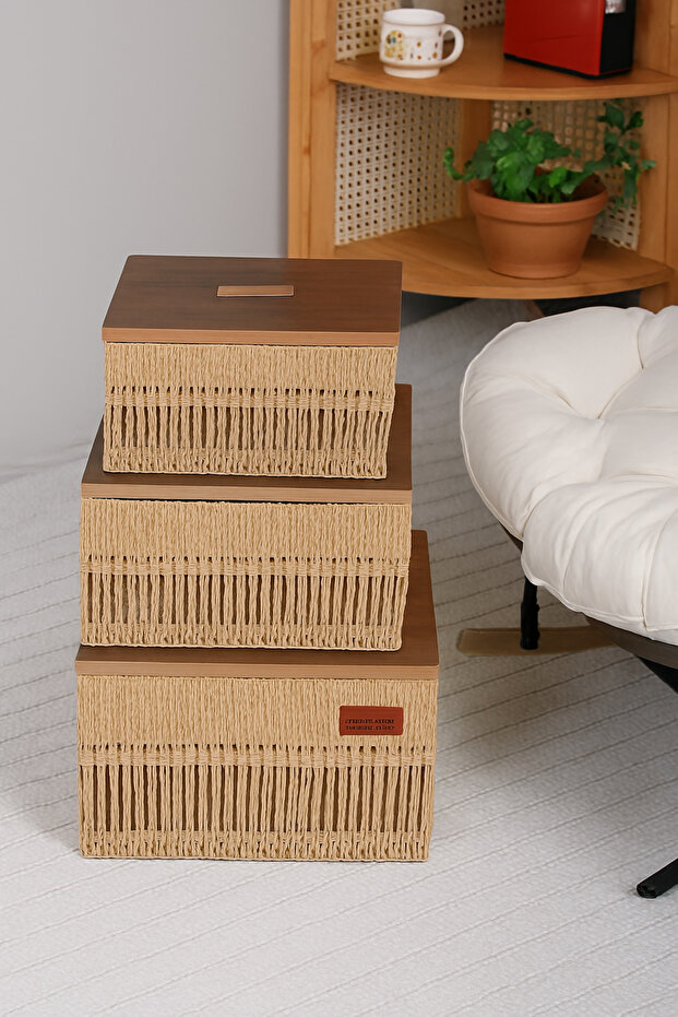 طقم سلات تخزين متعدد الاستخدامات - 1