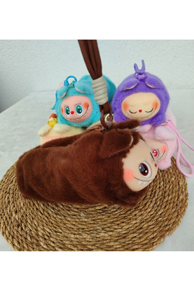 Labubu Plush Drawstring Pencil Case 1 Pcs - 2