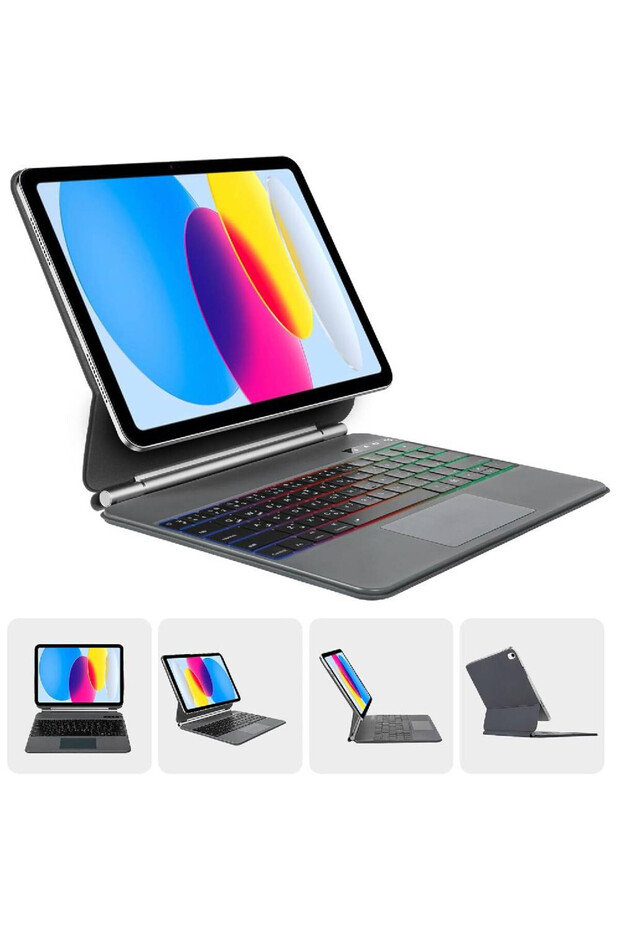 Case iPad 10th & 11th (A16) Generation Case with Keyboard Magic-Style Case