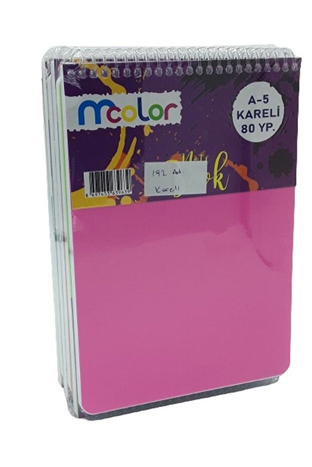 BLOKNOT A5 PP غطاء حلزوني من الأعلى 80 YP مربع