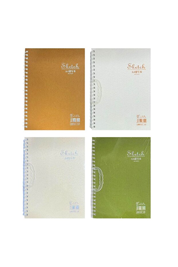 دفتر رسم A222 A4 حلزوني جانبي 26 YP