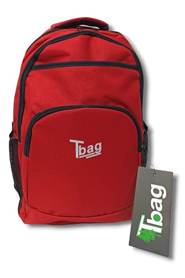 حقيبة مدرسية TBAG-904 مانفول حمراء بأربعة أقسام