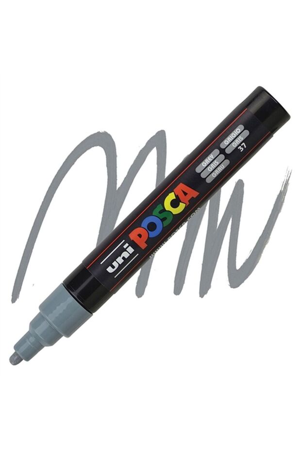 علامة الملصقات POSCA PC-5M 1.8-2.5 رمادي