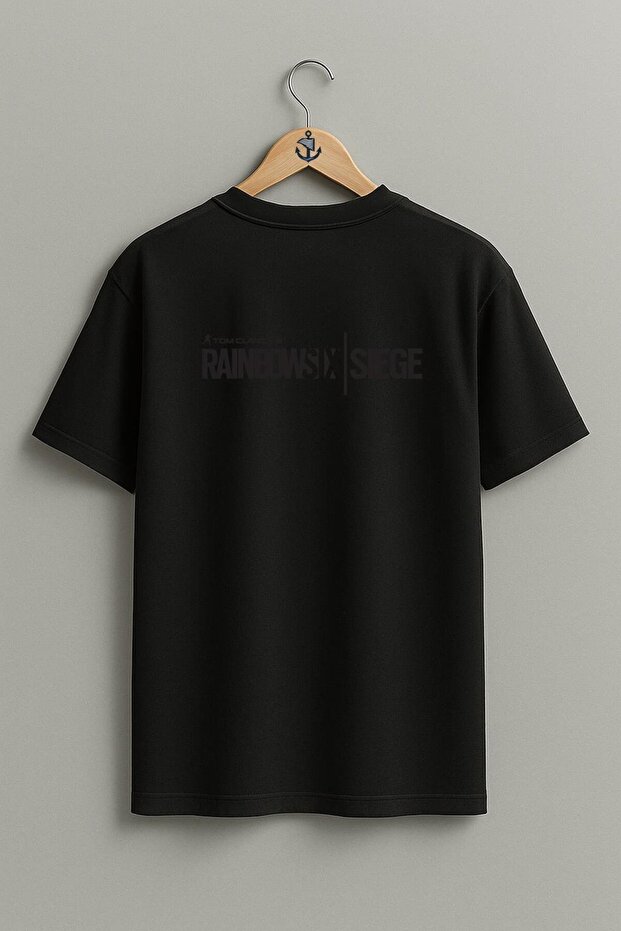 Oversize Tom Clancy's Rainbow Six Siege Unisex T-Shirt with Backpack Design