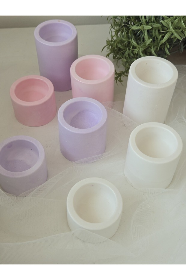 Üçlü Silindir Mumluk - 2