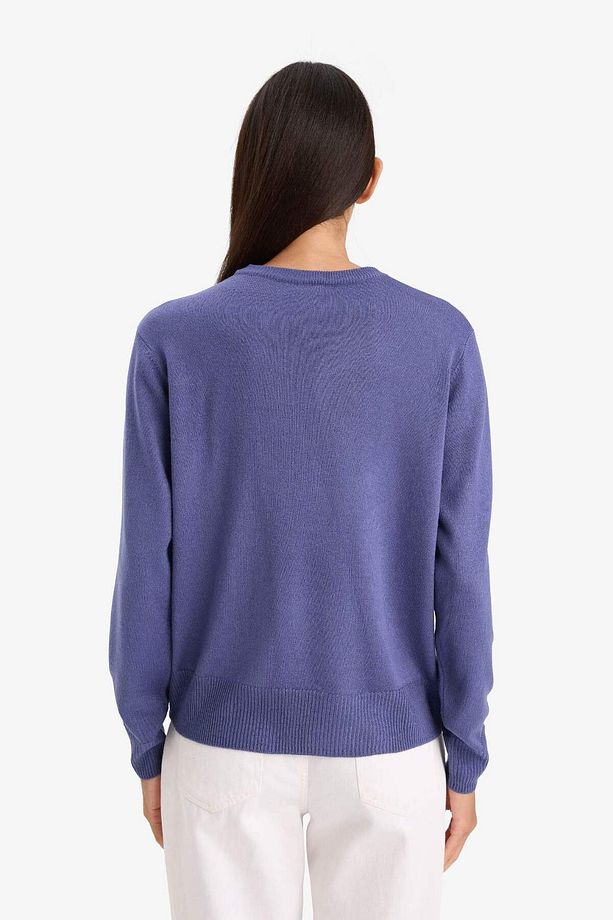 Relax Fit Bisiklet Yaka Triko Kazak C0058AX25WN - 5