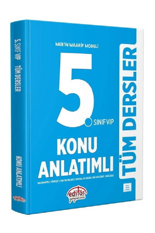 5.Sınıf EDİTÖR Tüm Dersler Konu Anlatımlı / MEB Maarif Model - Yeni Nesil Sorular - 1