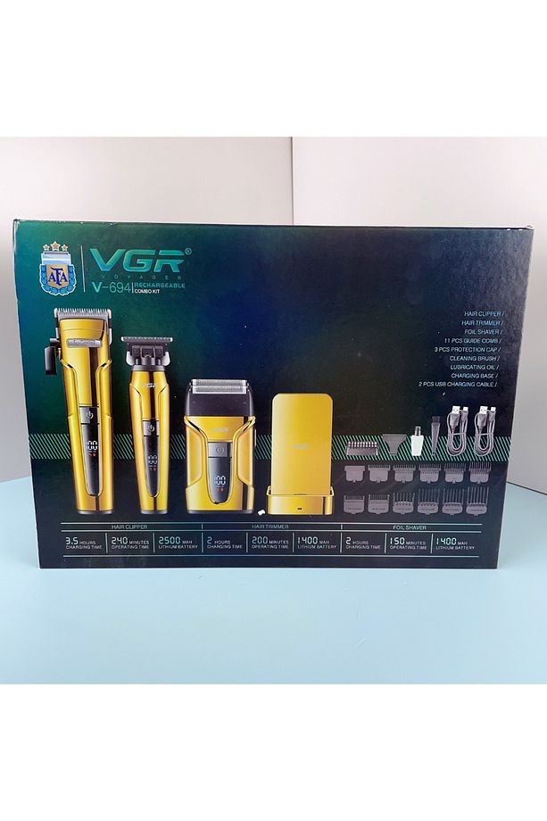 VGR Voyager V-694 Profesyonel Şarjlı Traş Makinesi Seti - 3'ü 1 Arada Kuaför Seti - 6
